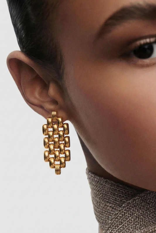 BOUCLES D'OREILLES PENDANTES PAVILLON